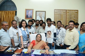 London Babulu Movie Team at AVN college Vizag